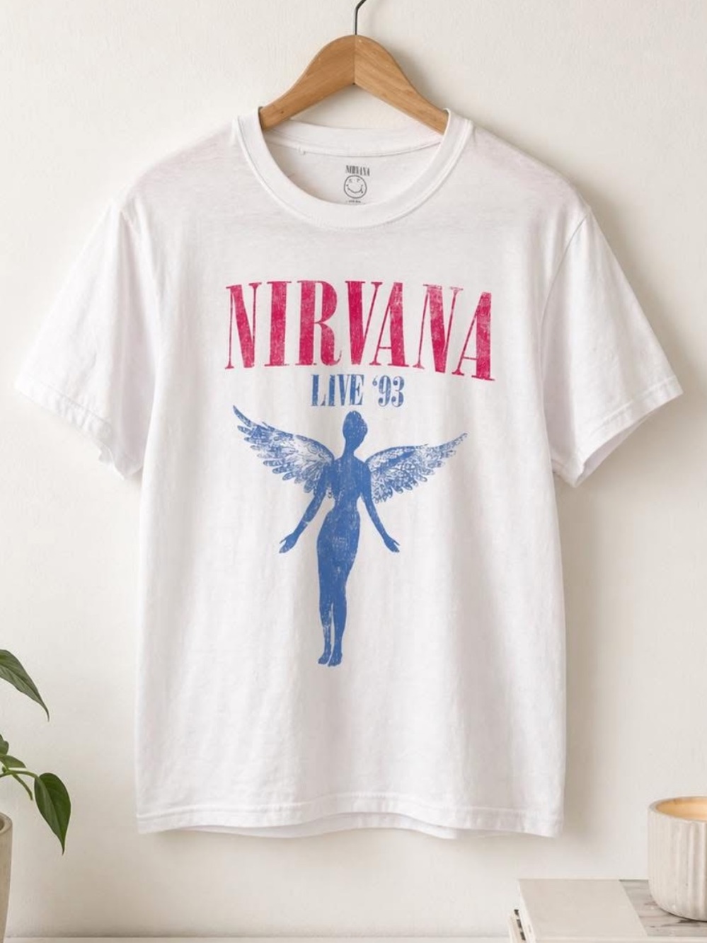 NIRVANA Live 93 White T-shirt